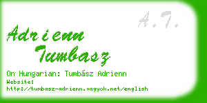 adrienn tumbasz business card